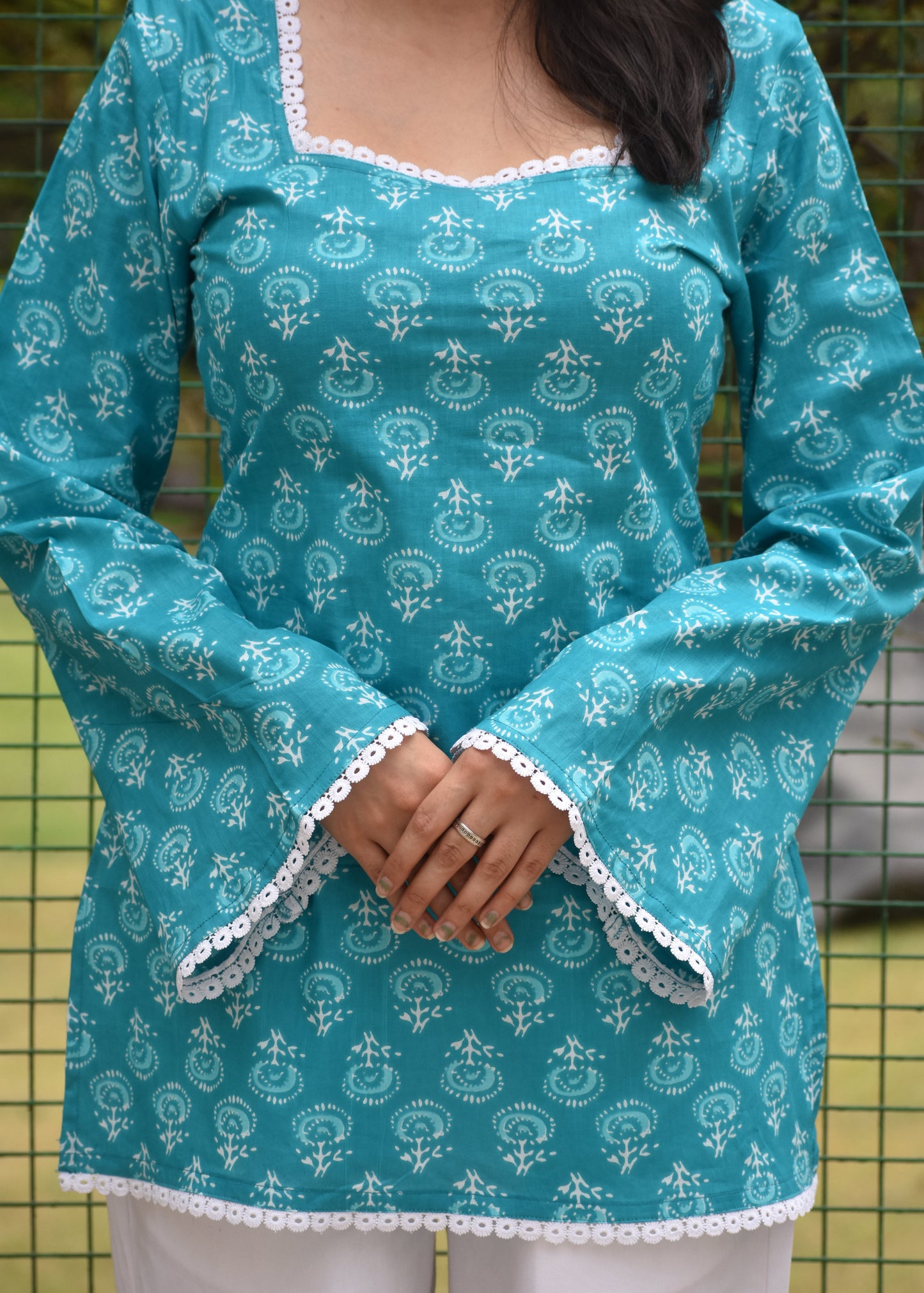 Sahiba Teal Kurti