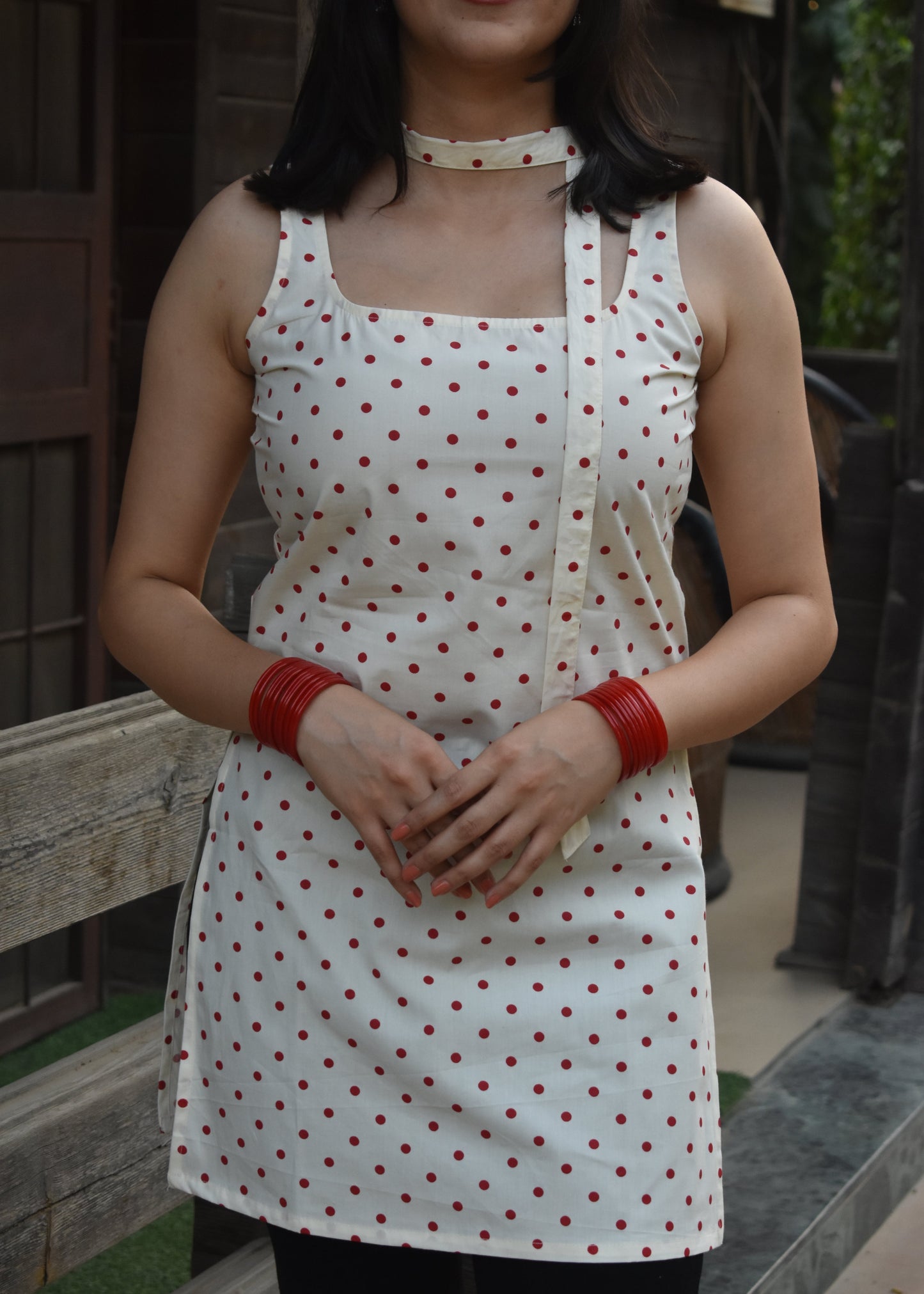 Naira Kurti With Scarf