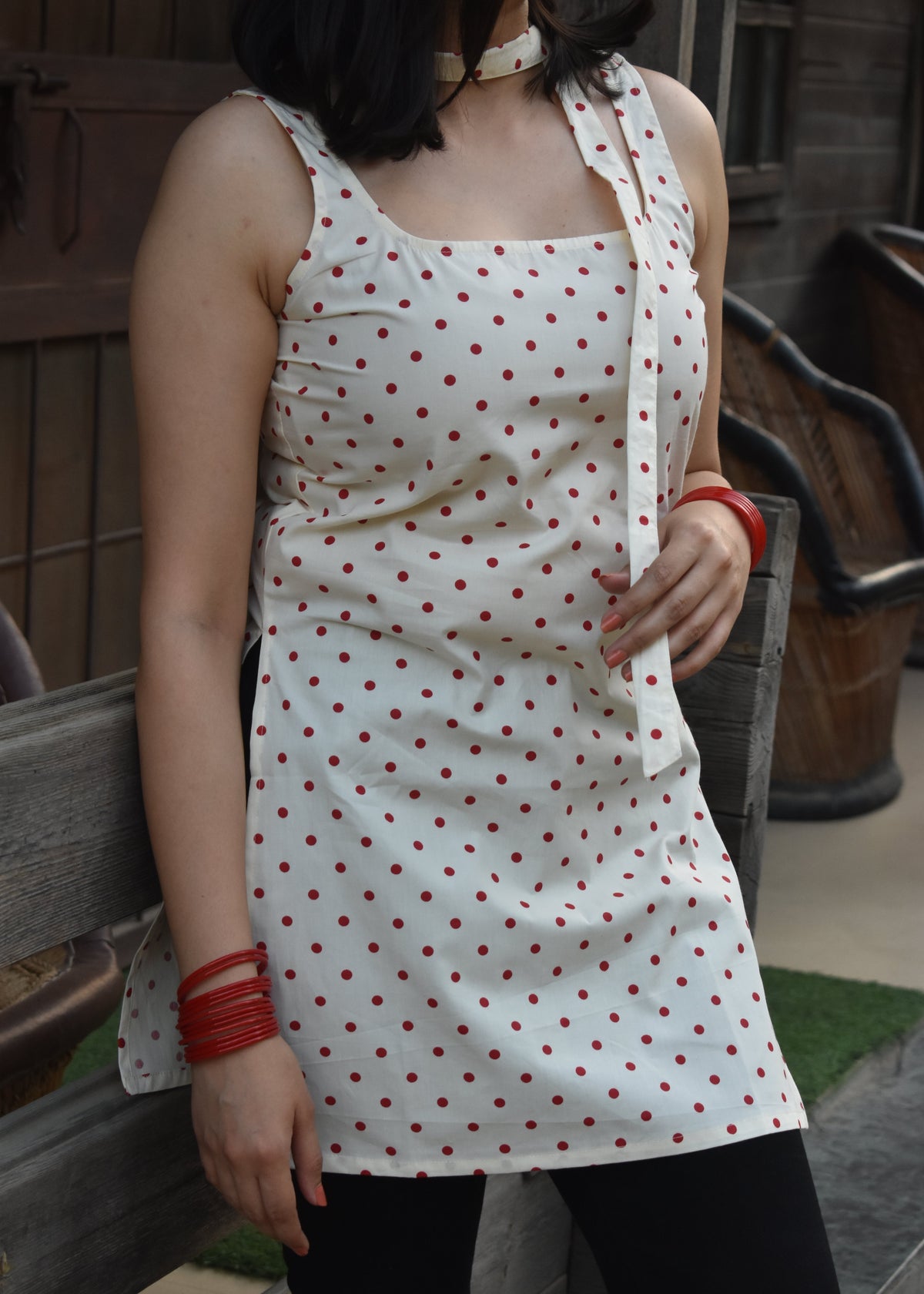 NAIRA KURTI WITH SCARF