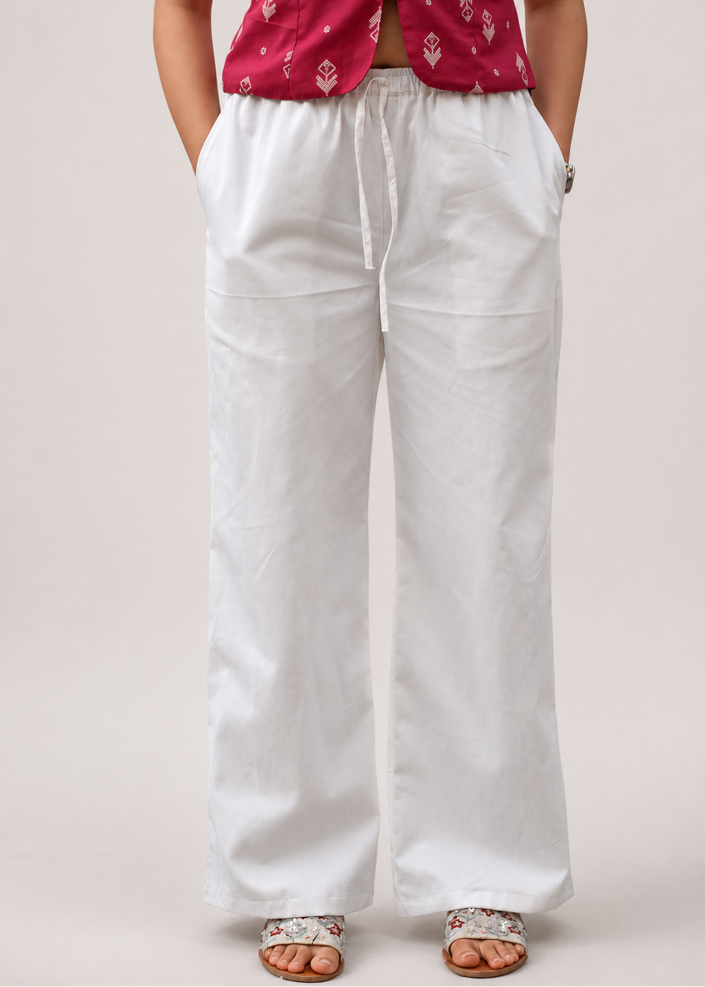 STRAIGHT WHITE PANTS