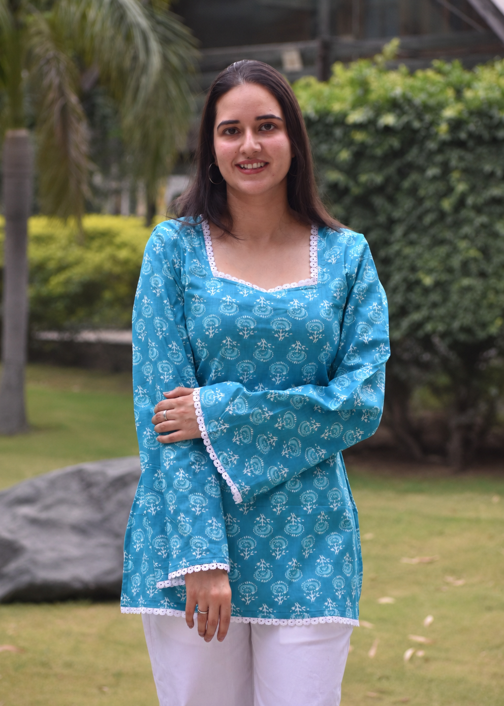 SAHIBA TEAL KURTI