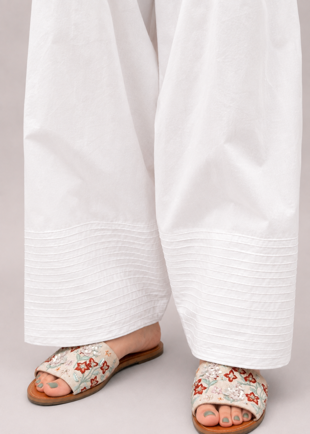 FARSHI SALWAR-WHITE