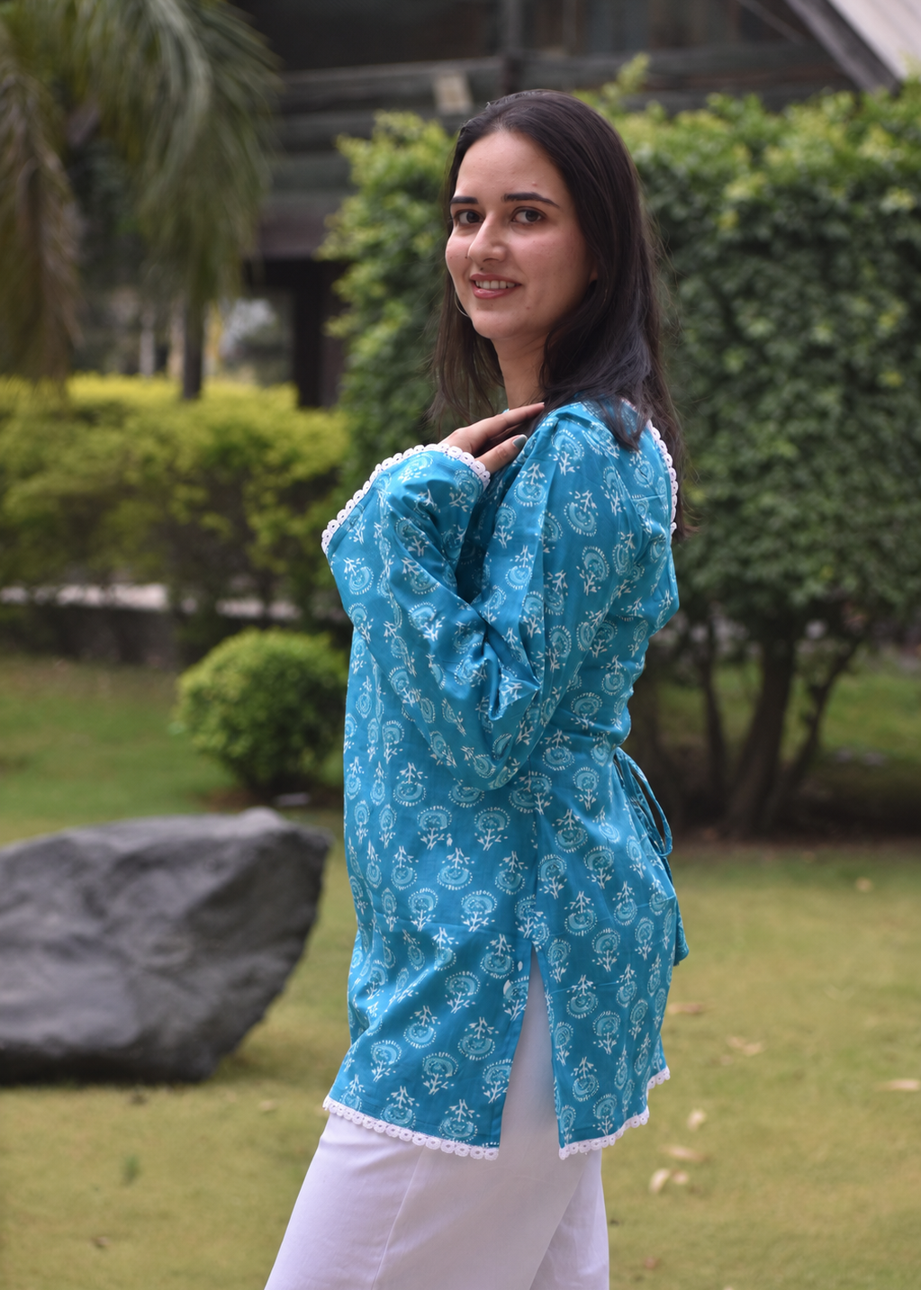 SAHIBA TEAL KURTI