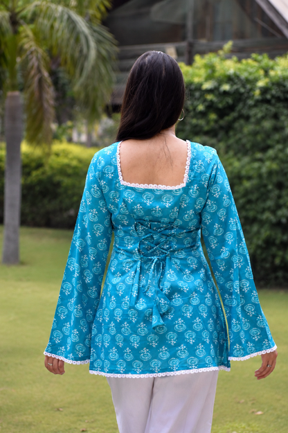 SAHIBA TEAL KURTI