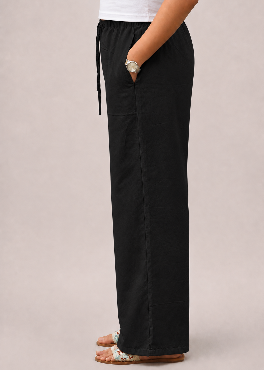 STRAIGHT BLACK PANTS