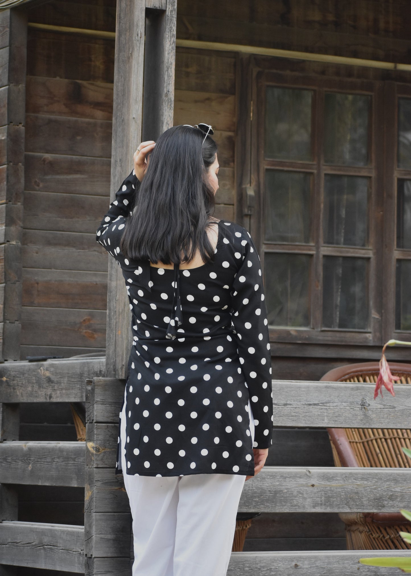 Saira Kurti With Scarf