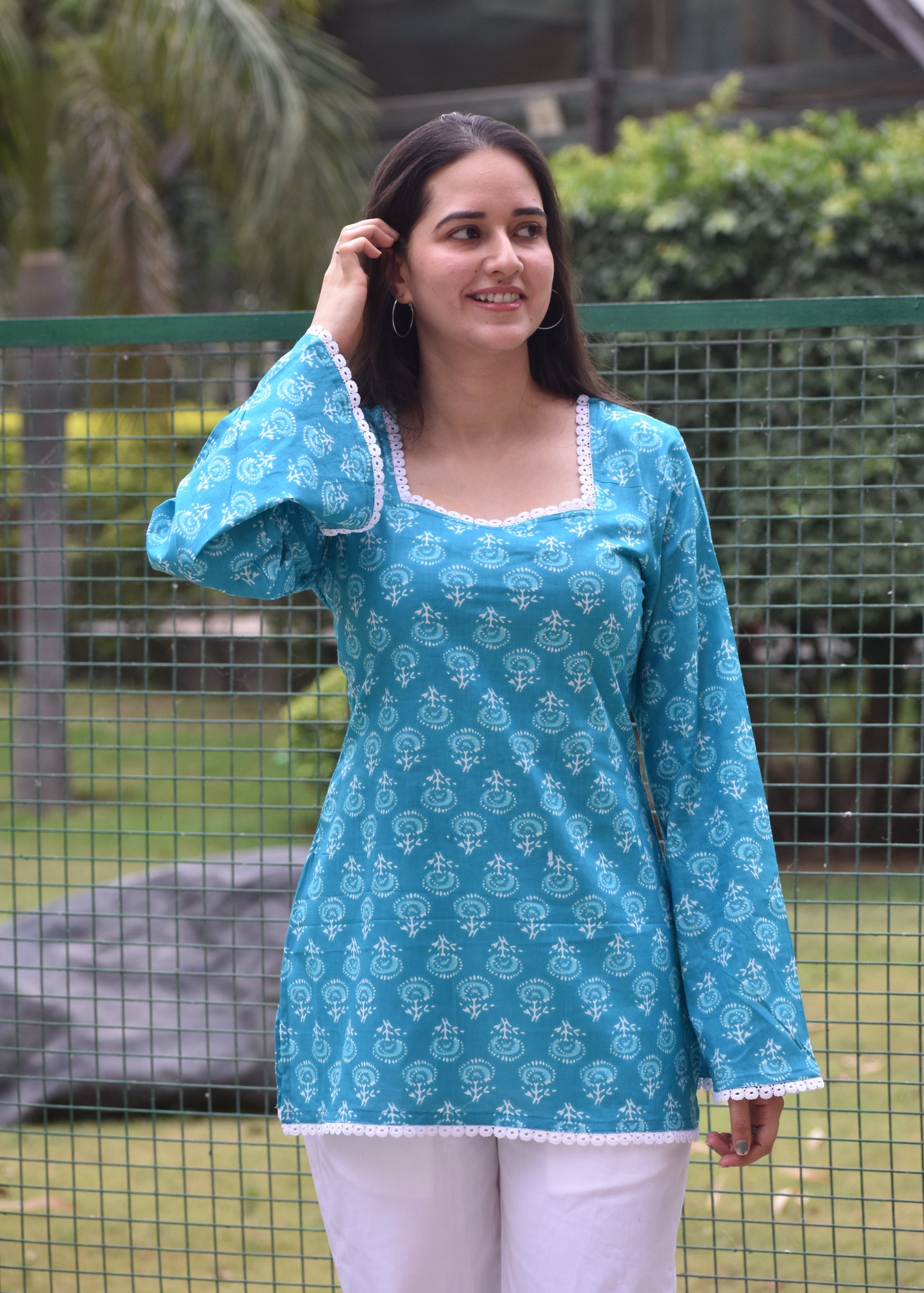 Sahiba Teal Kurti