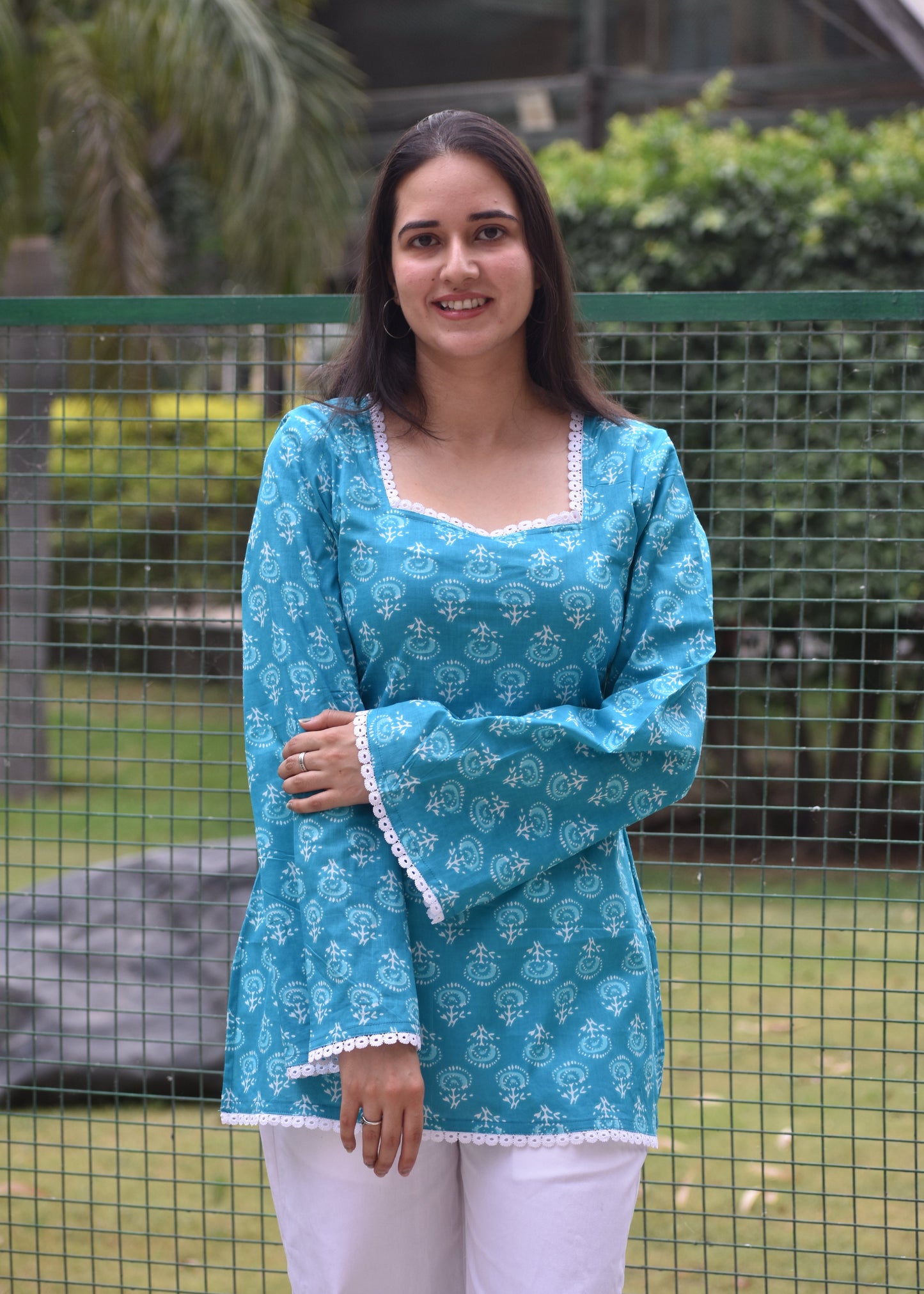 Sahiba Teal Kurti