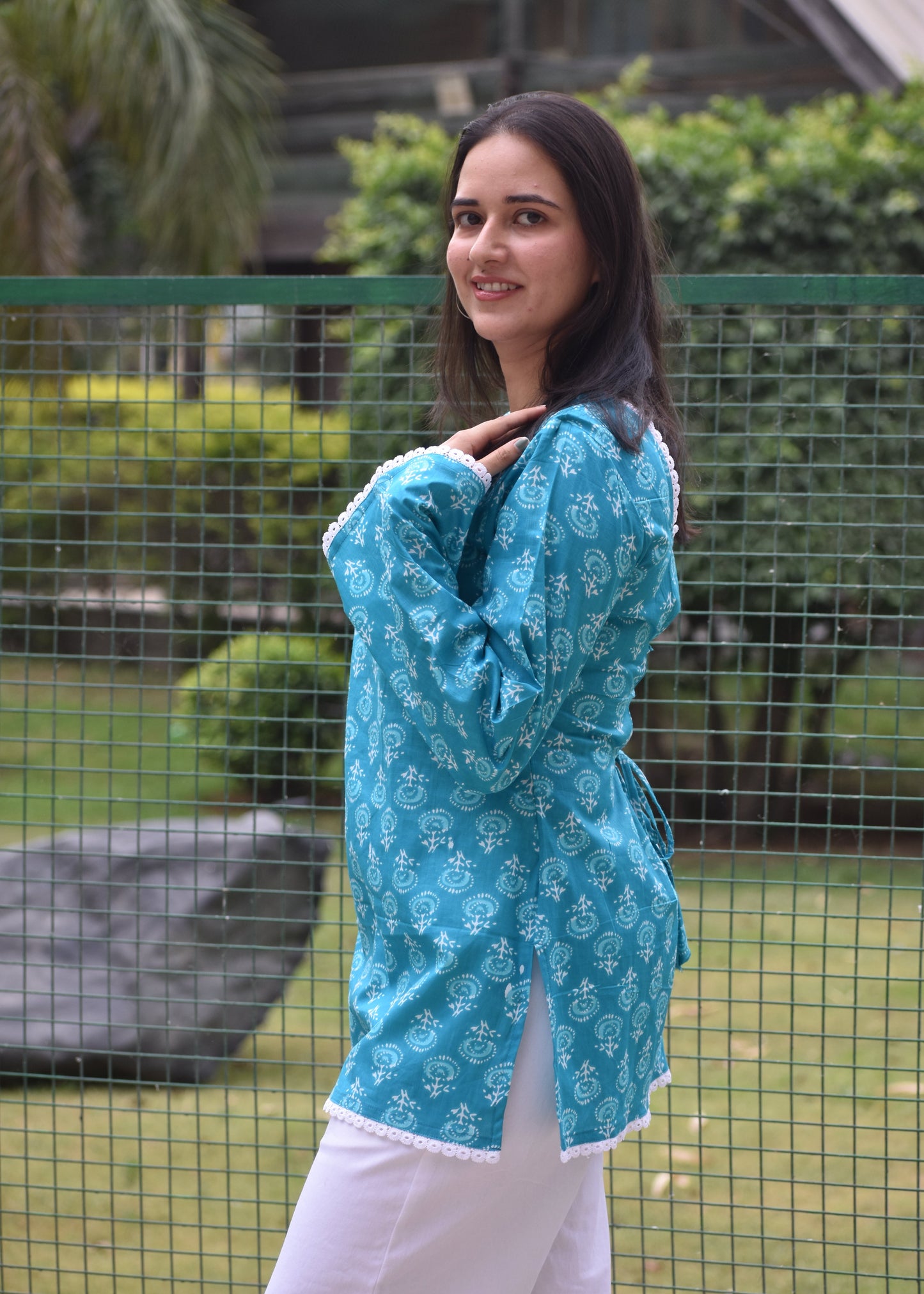 Sahiba Teal Kurti