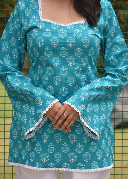 Sahiba Teal Kurti