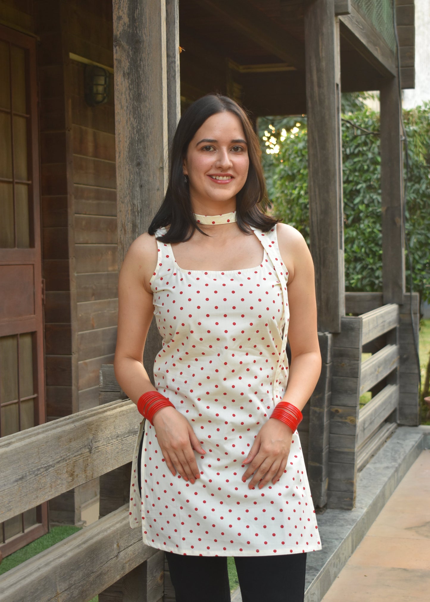 Naira Kurti With Scarf