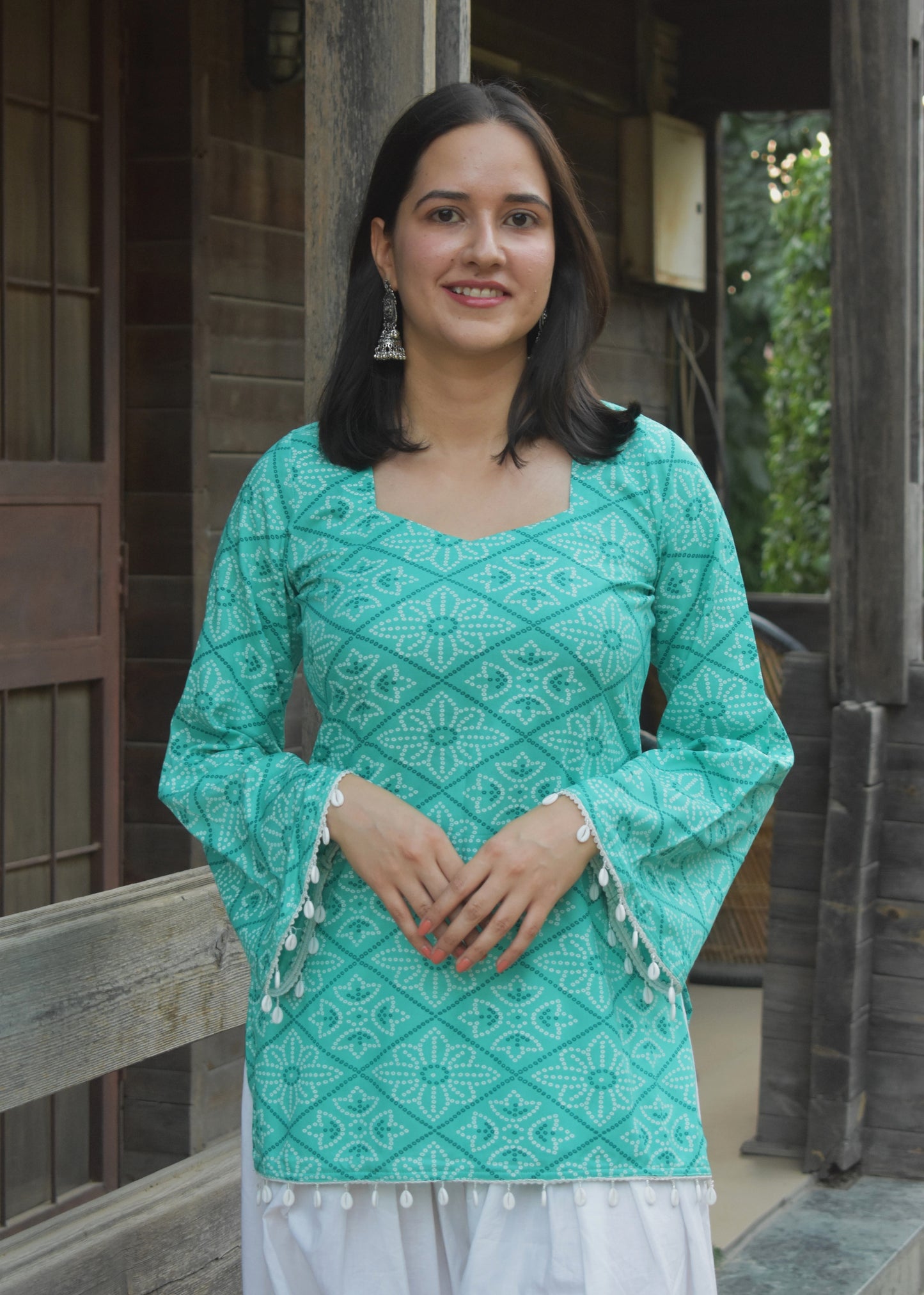 Saanjh Bandhani Kurti