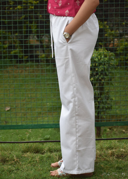 Straight White Pants