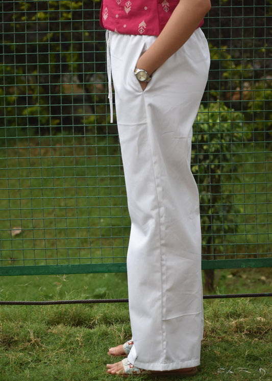 Straight White Pants