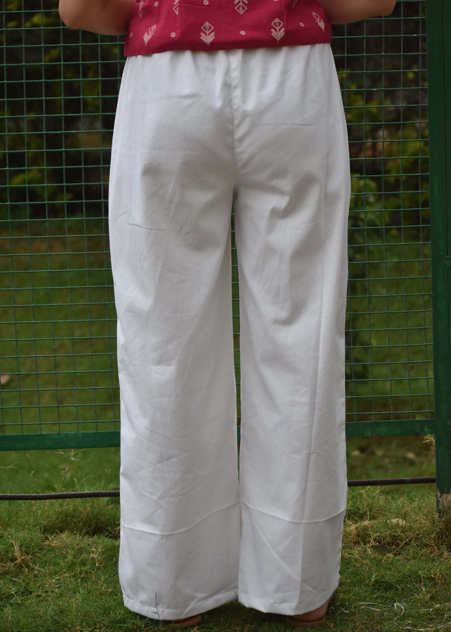 Straight White Pants