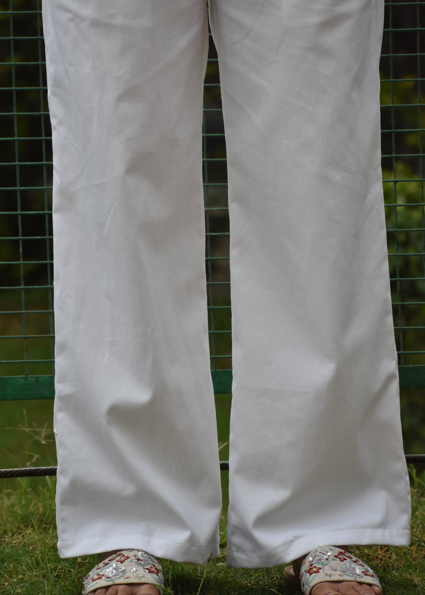 Straight White Pants