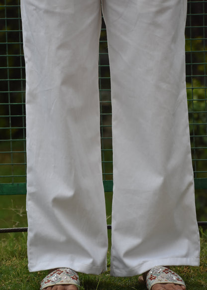 Straight White Pants