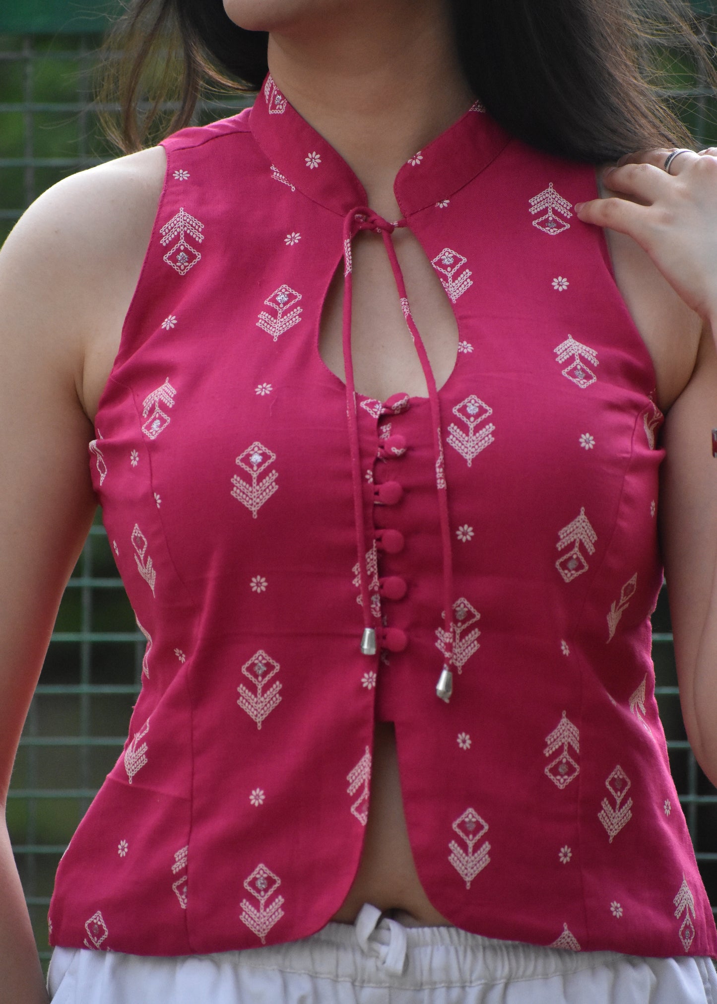 Mehar Keyhole Top