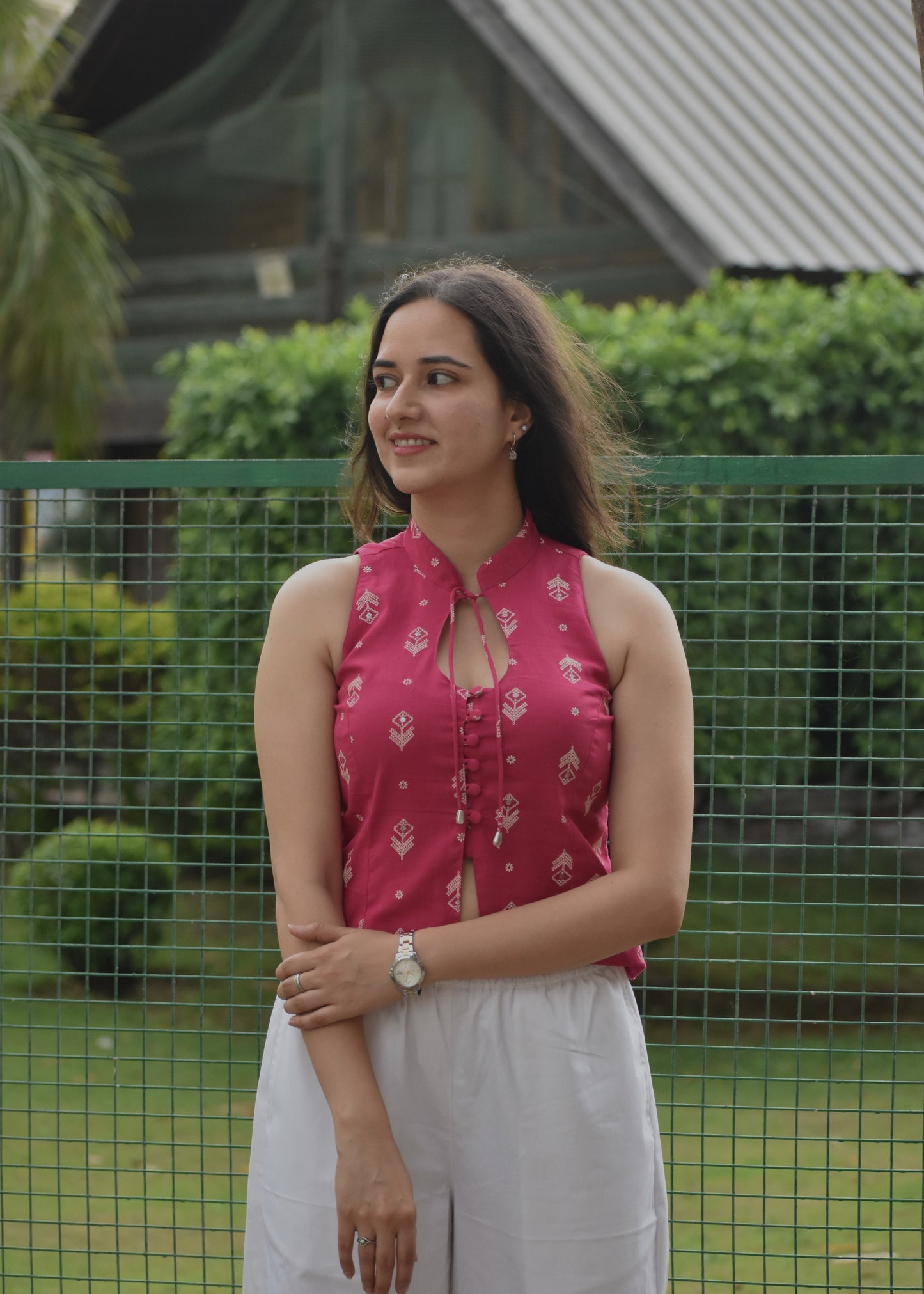 Mehar Keyhole Top