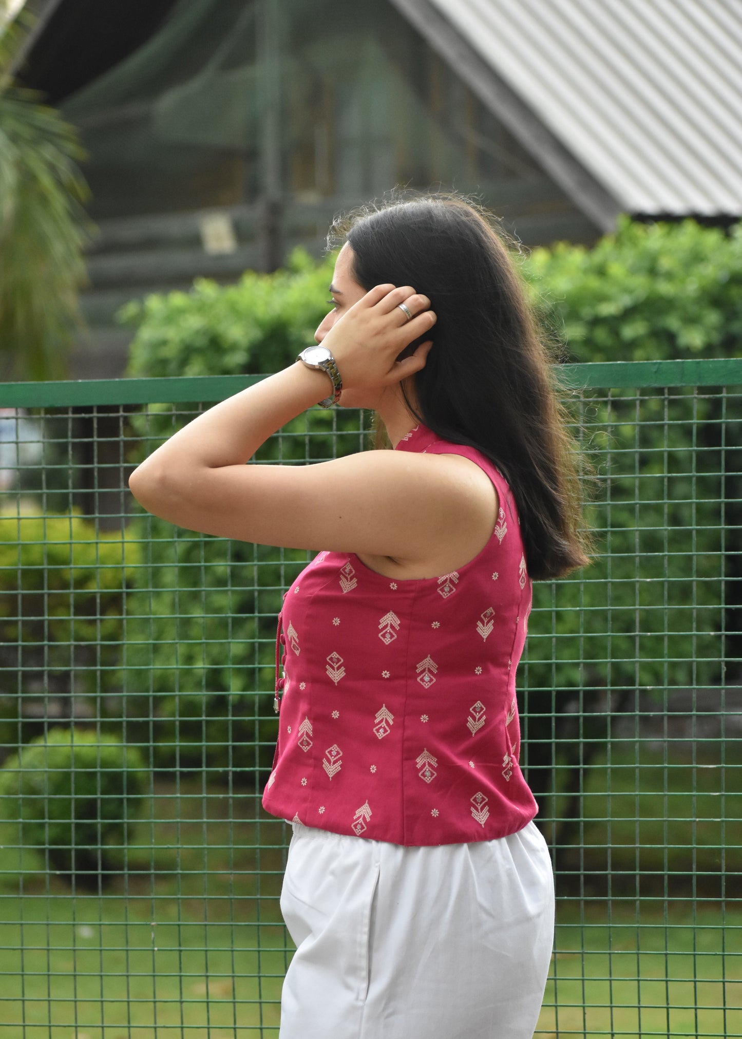 Mehar Keyhole Top