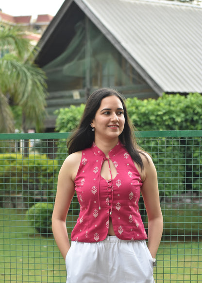 Mehar Keyhole Top