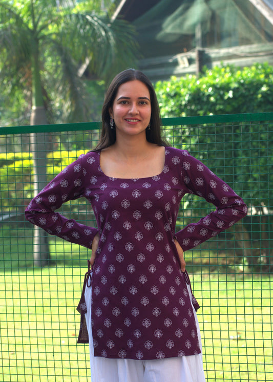 Jugni Kurti With Sleeves