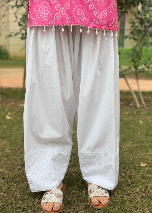 white farshi salwar