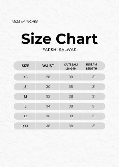 Farshi Salwar-White